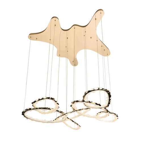 Original design chandelier - LINE PARODI BIG - K-LIGHTING - acrylic / alloy / zinc