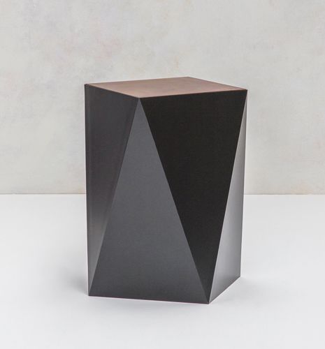 Contemporary side table - Balzac - TOM FAULKNER - brass / bronze / steel base