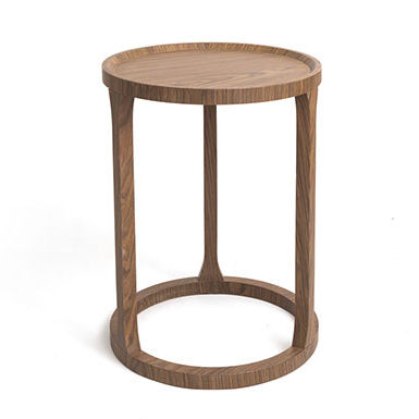 Contemporary side table - BUDDY  - arianeske - wooden / round / commercial