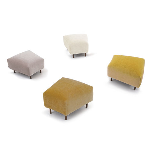 Contemporary footrest - ANN TRAPEZIUM - arianeske - fabric / metal / for public building