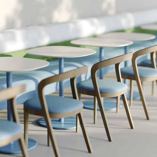 Contemporary restaurant chair - UDI chair - arianeske - indoor / fabric / leather