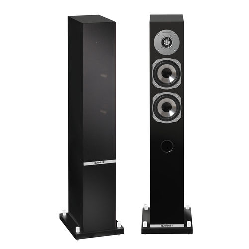 Tower speaker - RHODIUM 400 - Quadral - residential / indoor / aluminium