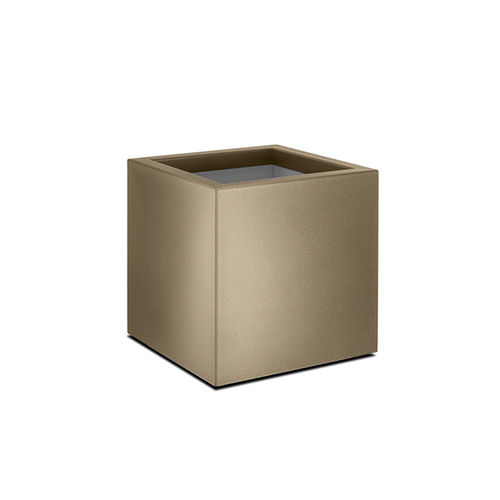 Metal planter - ENZO - metallico - rectangular / square / custom