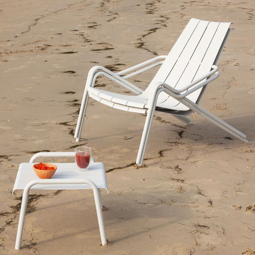 Contemporary table and chair set - FLEOLE - Ezeis - outdoor / aluminum / rectangular