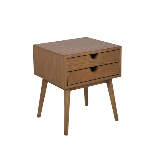Contemporary side table - LUCY - Ezeis - wooden / wooden base / rectangular