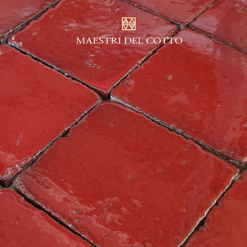 Terracotta tile - COTTO SMALTATO SELENIO - MAESTRI DEL COTTO - high-gloss / enameled / indoor