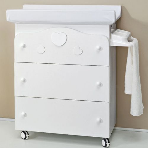 Wooden changing table - CUORICINI - Baby Expert - on casters