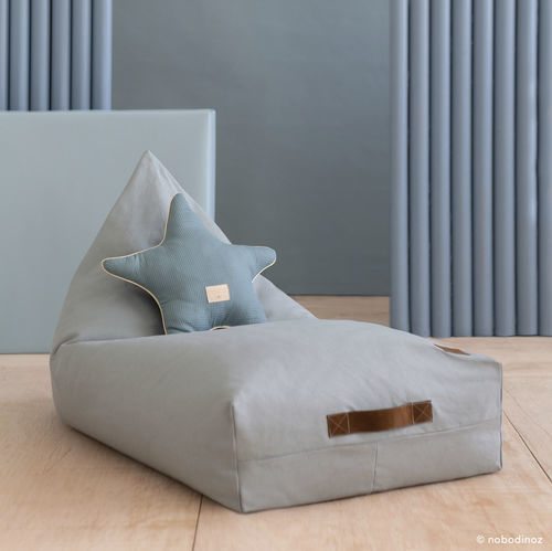 Contemporary bean bag - Oasis - Nobodinoz - cotton / with removable cover / child's
