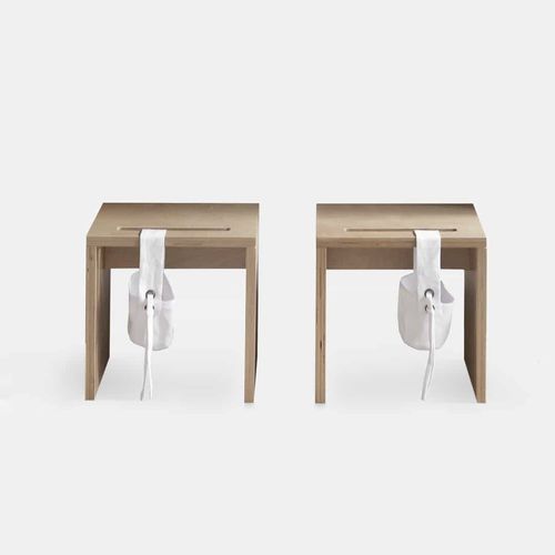 Contemporary stool - ROOF - KUTIKAI - plywood / birch / child's