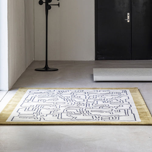 Contemporary rug - Structures  - Massimo Copenhagen - patterned / bamboo fiber / New Zealand wool