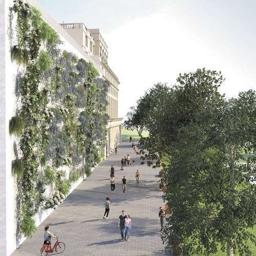 Modular-panel green wall - XLARGE FACADE SYSTEMS - Green Urban Life GmbH - natural / for facade / with modular structure