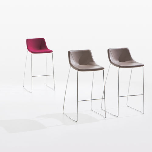Contemporary bar chair - ELLIPSE - Milani - indoor / fabric / commercial