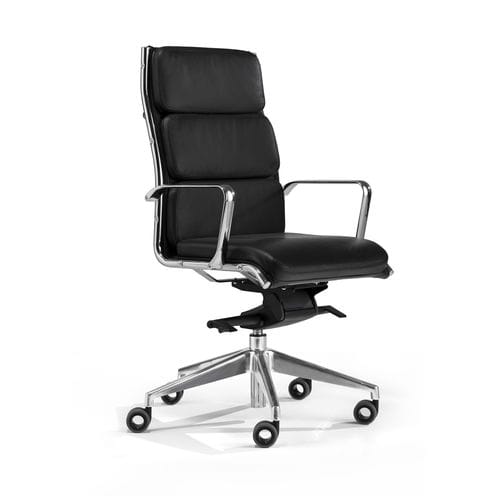 Contemporary executive chair - CLIP - Milani - fabric / high-back / upholstered