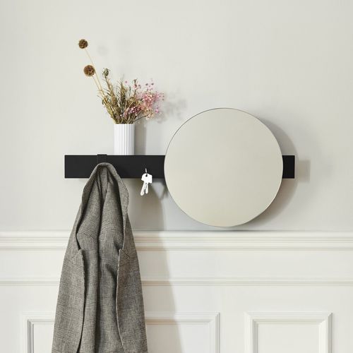 Wall-mounted mirror - FLEX - Gejst - contemporary / round / silver-colored