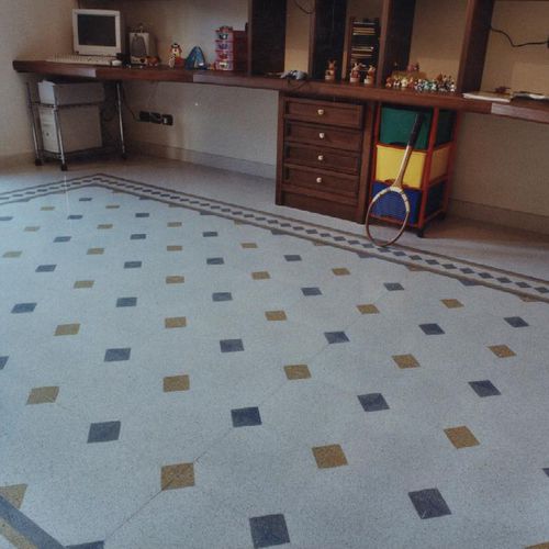 Cement tile - OTTAGONO - fabbrica di mattoni de filippi osvaldo snc - marble dust / polished / indoor