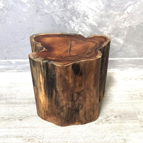 Original design side table - JACK - ARRELART - teak / teak base / custom