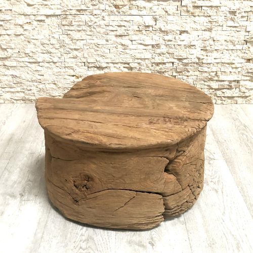 Original design coffee table - VELHA  - ARRELART - teak / teak base / round