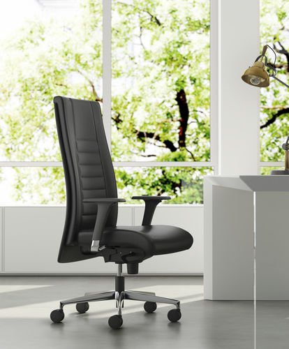 Contemporary executive chair - TAIT - ARTE & D SRL - synthetic leather / leather / fabric