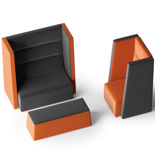 Contemporary sofa - TRES - ARTE & D SRL - fabric / synthetic leather / high-back