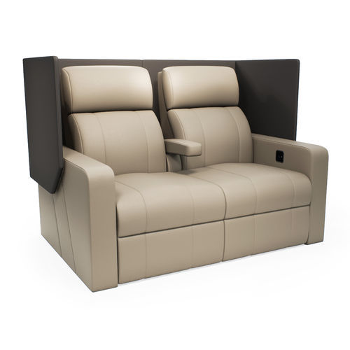 Fabric cinema seating - PRIVATA - FERCO SEATING SYSTEMS M SDN BHD - leather / wooden / for theaters