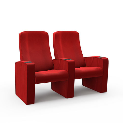 Fabric cinema seating - ST OMAR - FERCO SEATING SYSTEMS M SDN BHD - leather / for theaters / orange