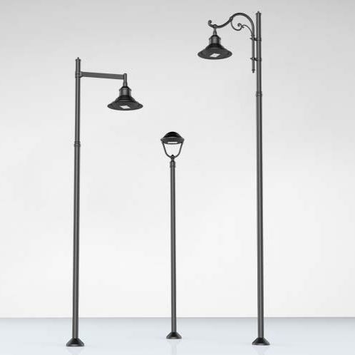 Lighting pole - IDRO - Ghisamestieri - cast iron / steel