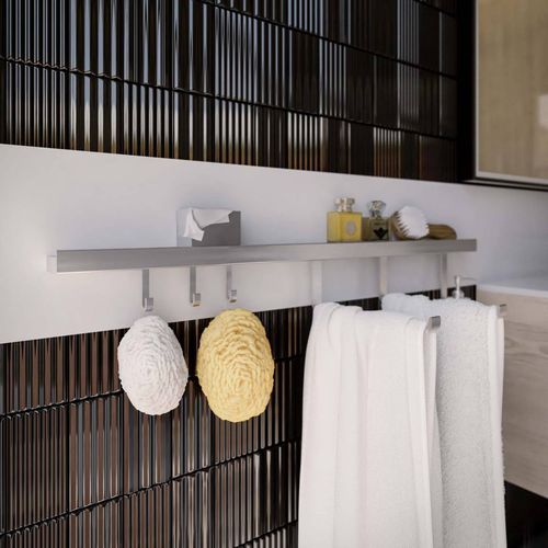 Wall-mounted shelf - HORIZON - Damiano Latini srl - contemporary / metal / bathroom