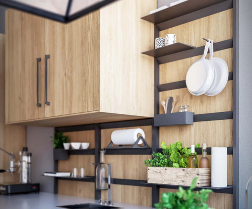 Wall-mounted shelving system - DAMA - Damiano Latini srl - contemporary / metal / home