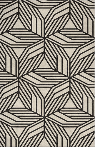 Contemporary rug - CAUCA  - Rug's Society - geometric pattern / wool / silk