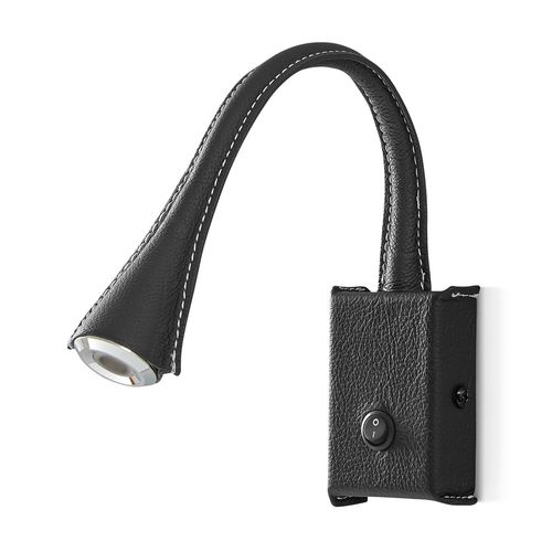 Original design wall light - SKIN - Novolux Lighting - indoor / steel / leather