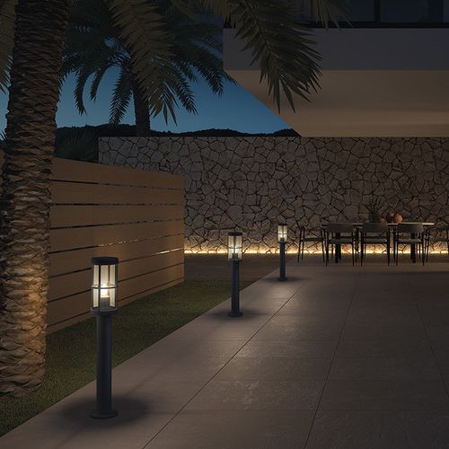 Home bollard light - LUG h650 - Novolux Lighting - contemporary / aluminum / LED
