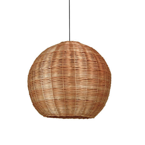 Pendant lamp - NATURAL L - Novolux Lighting - steel / wicker / contemporary