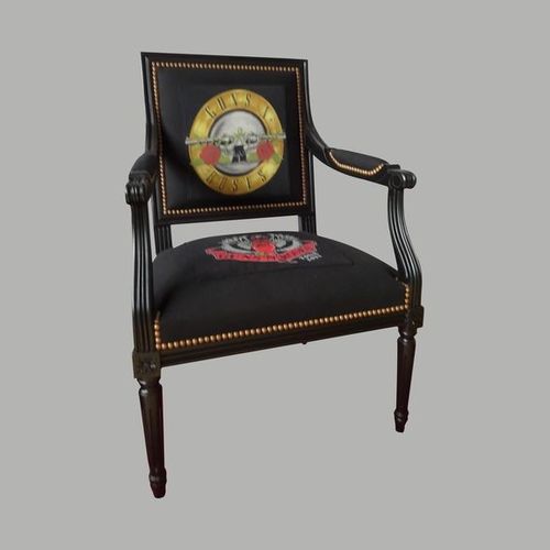 Louis XVI armchair - JACOB - Chaises and Co - fabric / beech
