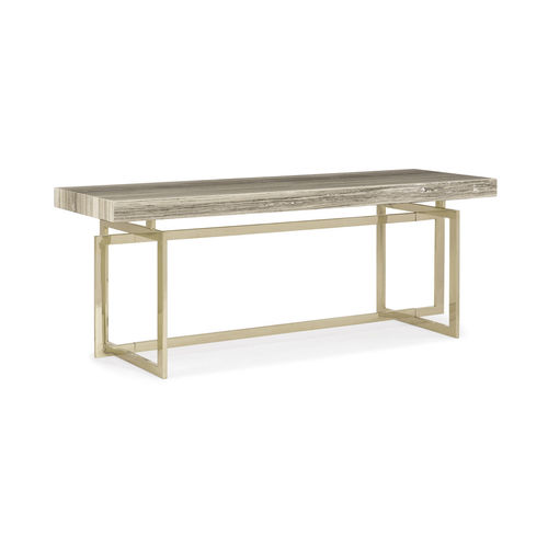 Contemporary sideboard table - 4 EVER A CLASSIC - CARACOLE - sandstone / metal base / rectangular