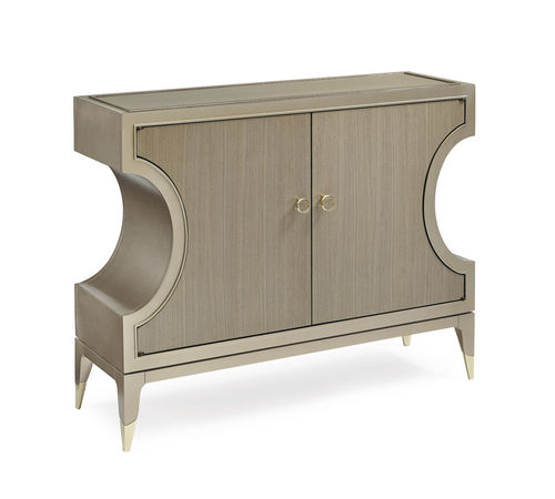 Traditional sideboard - CLOSE IT UP! - CARACOLE - lacquered wood / metal / with shelf