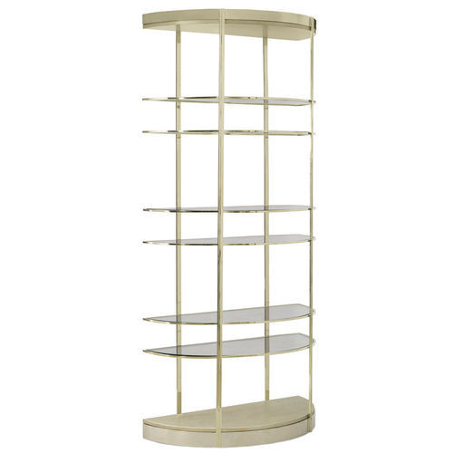 Contemporary shelf - UP UP AND AWAY - CARACOLE - lacquered metal / glass