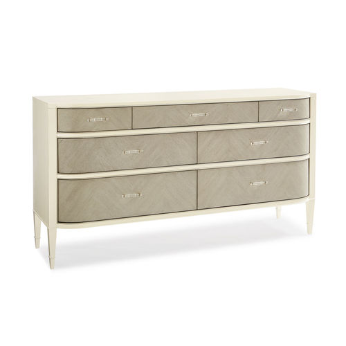 Contemporary chest of drawers - DRESS FOR SUCCESS - CARACOLE - oak / with drawer / 7-drawer