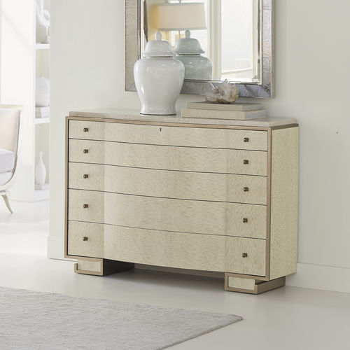 Contemporary chest of drawers - BIG DIPPER - CARACOLE - wood veneer / marble / with drawer