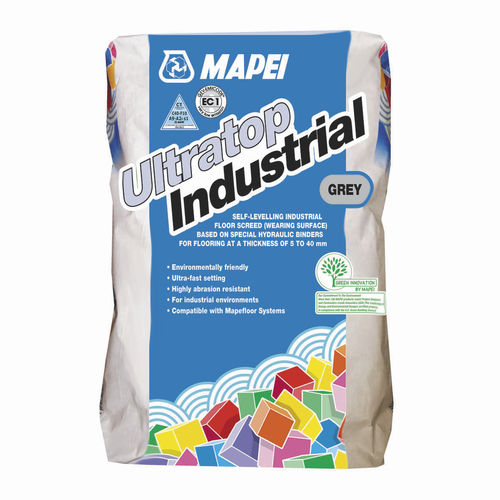 Smoothing mortar - ULTRATOP INDUSTRIAL - MAPEI GB - self-leveling / for flooring screed / hydraulic