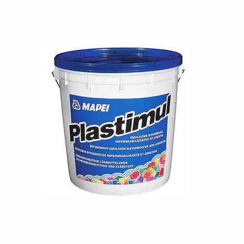 Foundation bituminous waterproofing - PLASTIMUL - MAPEI GB - for load-bearing walls / adhesive / flexible