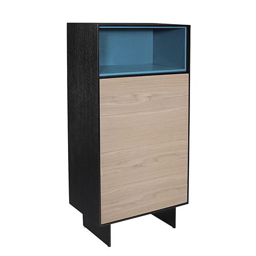 Contemporary chiffonier - OPUS - Michel Ferrand - wooden / black / blue