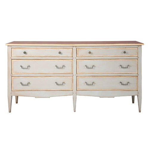 Traditional chest of drawers - MASSONNIERE - Michel Ferrand - wooden / rectangular / 6-drawer