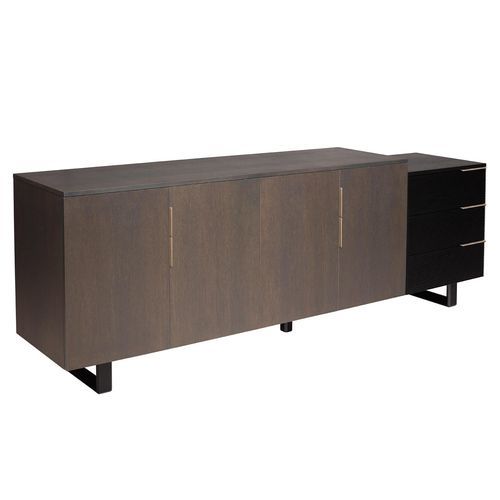 Contemporary sideboard - LOUNGE - Michel Ferrand - wooden / with drawers / with swing doors