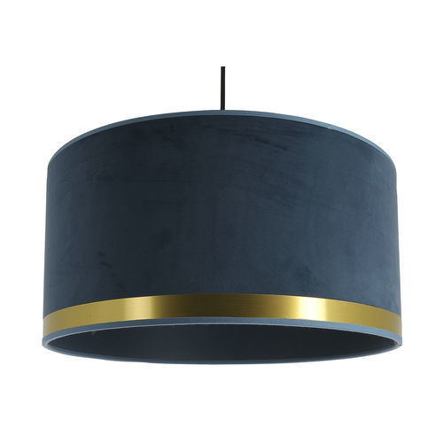 Pendant lamp - METROPOLIGHT - brass / fabric / Art Deco