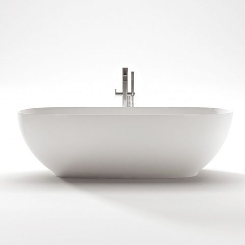 Oval bathtub - OVAL - Disenia - free-standing / for homes / composite