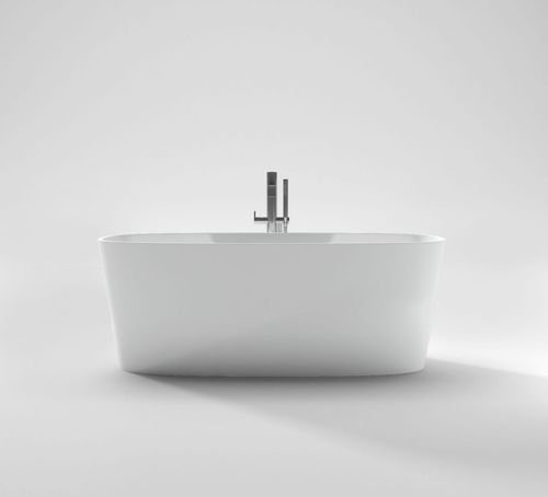 Oval bathtub - LOOP - Disenia - free-standing / for homes / Cristalplant®