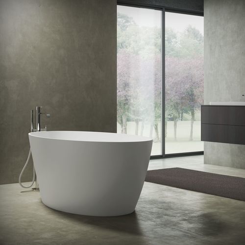 Oval bathtub - LAKE - Disenia - free-standing / for homes / composite