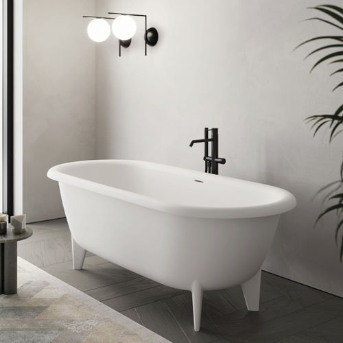 Oval bathtub - Rialto  - Disenia - with legs / for homes / Cristalplant®