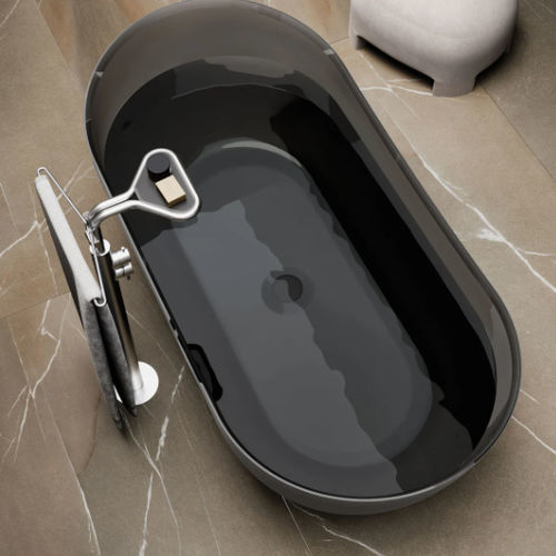 Shower column on foot - Libeccio - Disenia - contemporary / with hand shower
