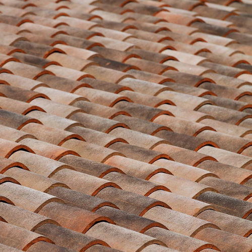 Barrel roof tile - LINEA ROSSA - Fornace laterizi Vardanega Isidoro srl - cap / clay / large